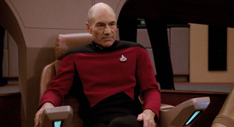 Jean-Luc Picard in Star Trek: TNG.